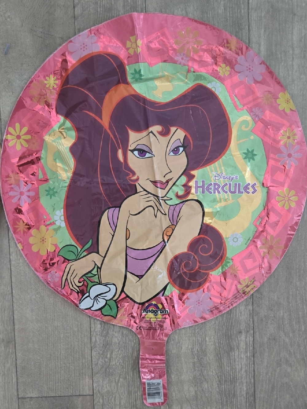 Disney Megara Round Pink Foil Party Balloon